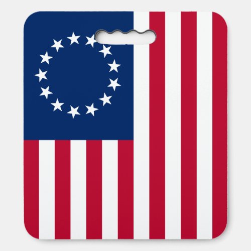 Betsy Ross American Circle Flag Flag 13 Stars Seat Cushion