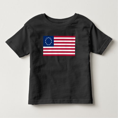 Betsy Ross American Circle Flag Flag 13 Stars Toddler T_shirt
