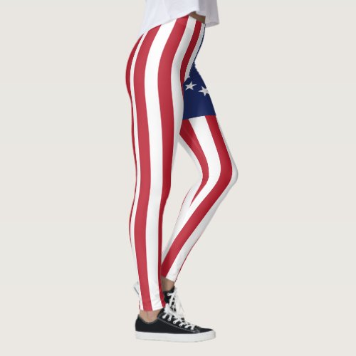 Betsy ross American flag 13 Stars  vintage Leggings