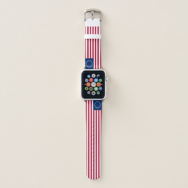 Betsy Ross American Flag Apple Watch Band (Front)