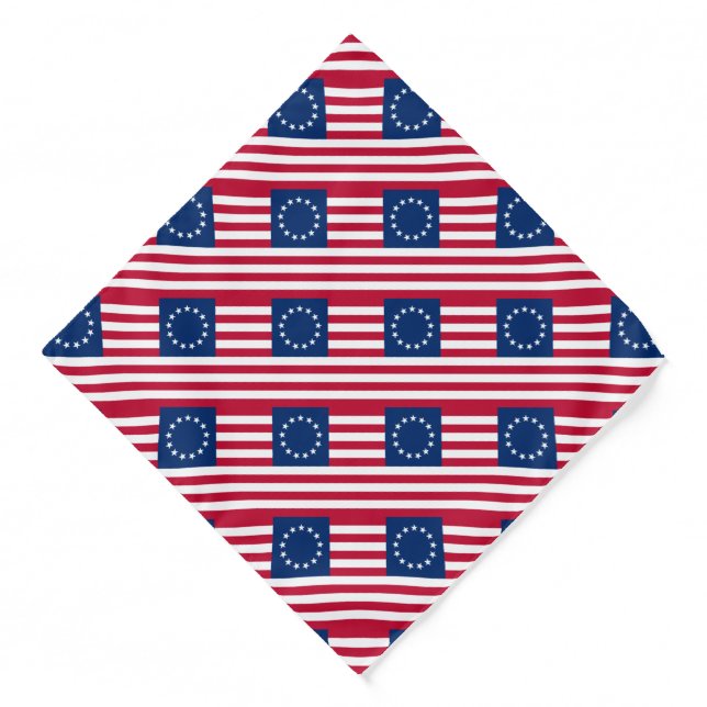 Betsy Ross American Flag Bandana (Front)