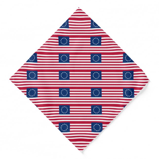 Betsy Ross American Flag Bandana (Front)
