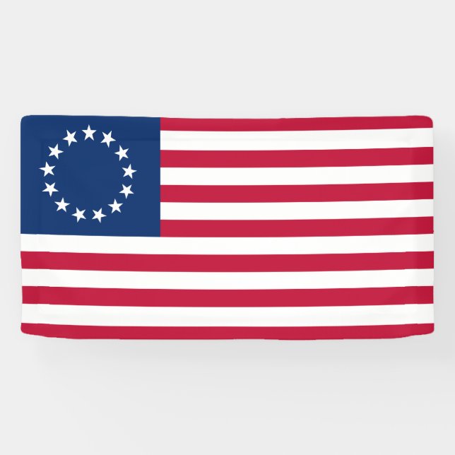 Betsy Ross American Flag Banner (Horizontal)