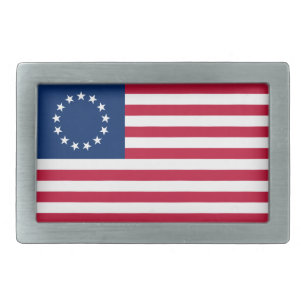 Betsy Ross American Flag Belt Buckle