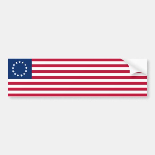 Betsy Ross American Flag Bumper Sticker