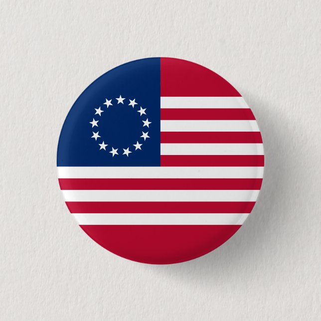 Betsy Ross American Flag Button (Front)