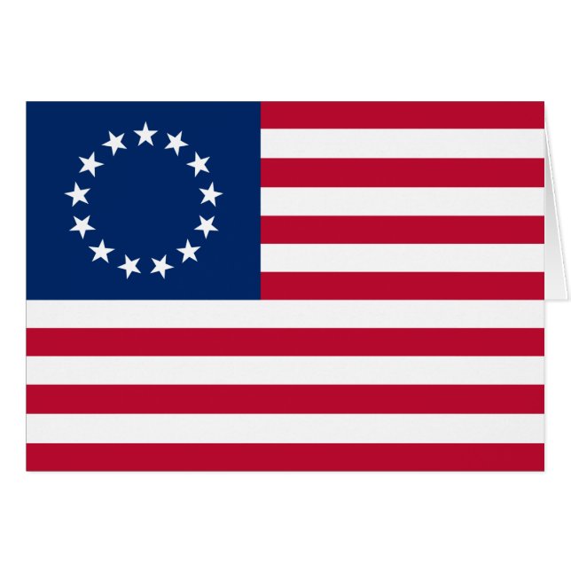 Betsy Ross American Flag Cards (Front Horizontal)
