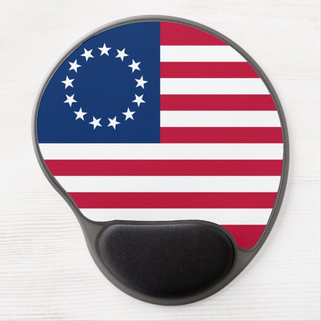 Betsy Ross American Flag Gel Mouse Pad (Front)