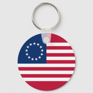 Betsy Ross American Flag Keychain