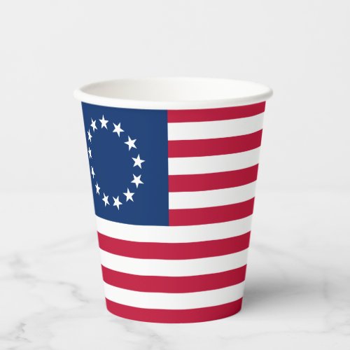 Betsy Ross American Flag Paper Cups