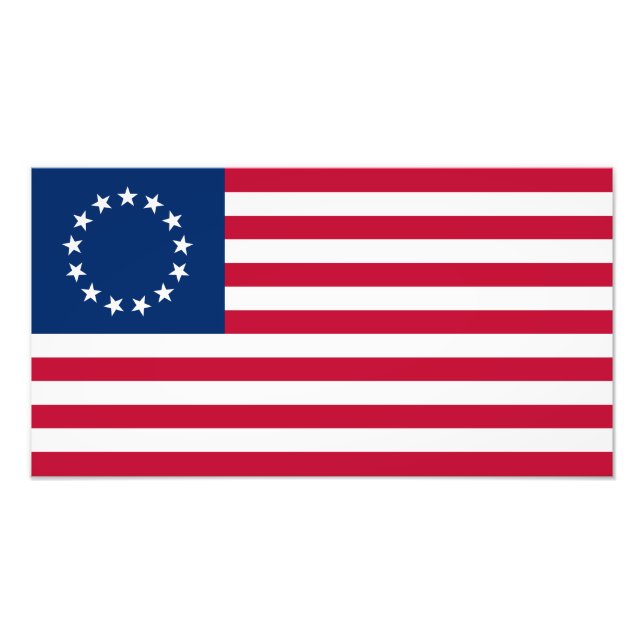 Betsy Ross American Flag Photo Print (Front)