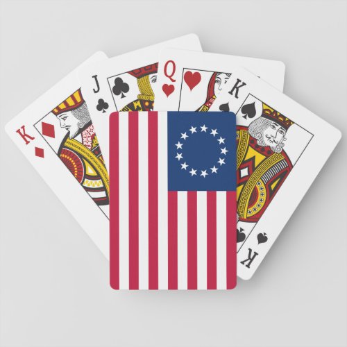 Betsy Ross American Flag Playing Cards