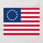 Betsy Ross American Flag Postcard