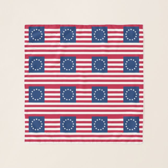 Betsy Ross American Flag Scarf (Front)