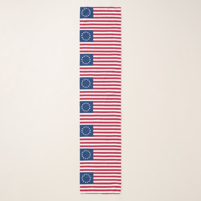 Betsy Ross American Flag Scarf (Front)