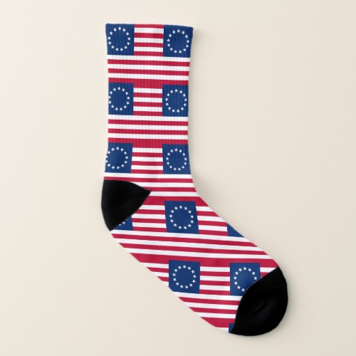 Betsy Ross American Flag Socks