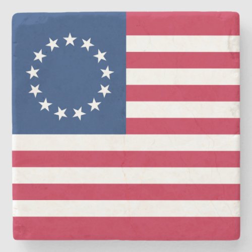 Betsy Ross American Flag Stone Coaster