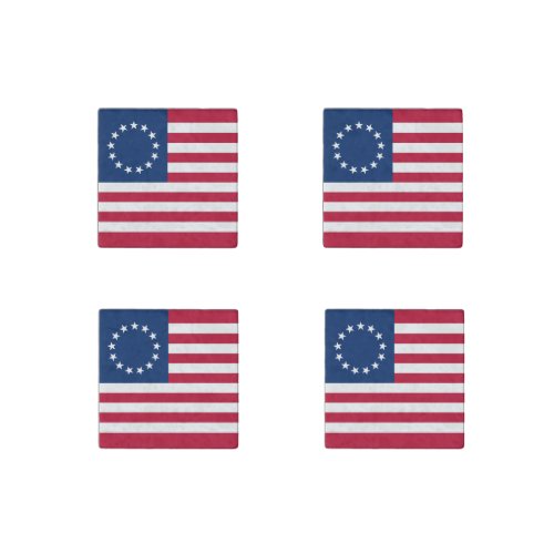 Betsy Ross American Flag Stone Magnet