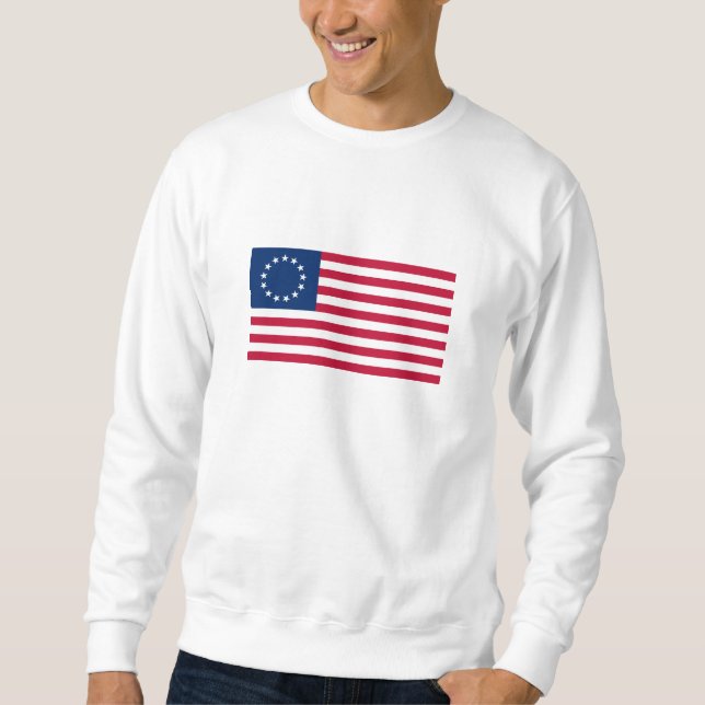 Betsy Ross American Flag Sweatshirt (Front)