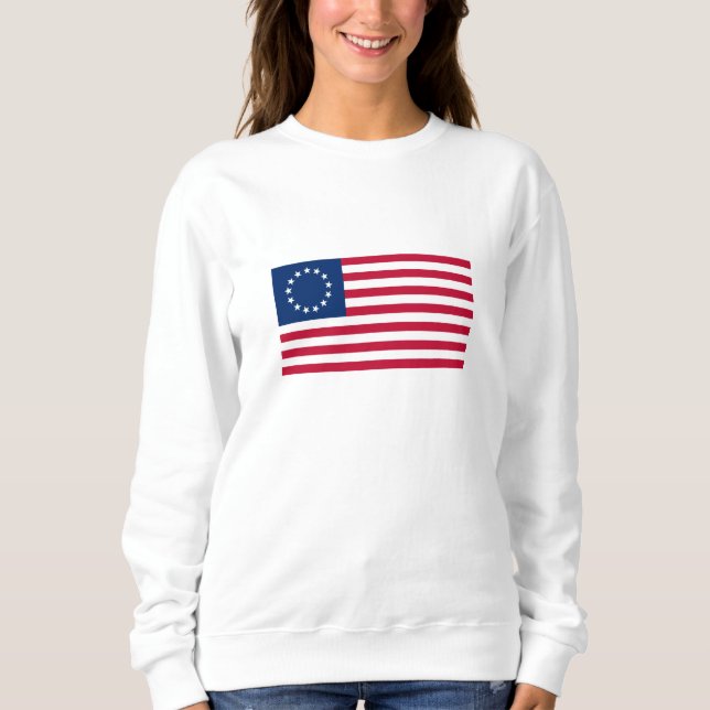 Betsy Ross American Flag Sweatshirt (Front)