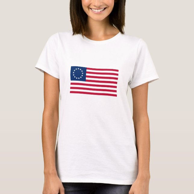 Betsy Ross American Flag T-Shirt (Front)
