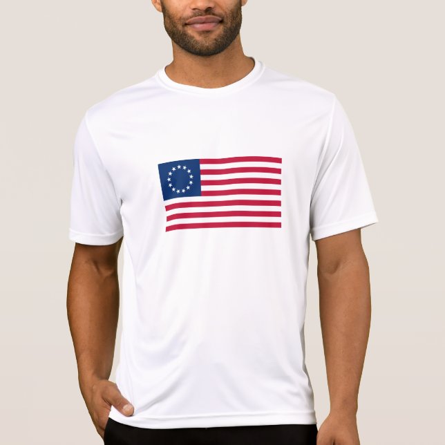 Betsy Ross American Flag T-Shirt (Front)