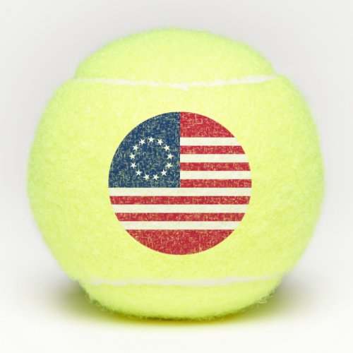 Betsy Ross American Flag Tennis Balls