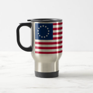 Betsy Ross American Flag Travel Mug