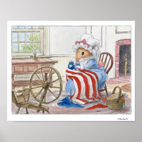 Betsy Ross by Wallace Tripp Print