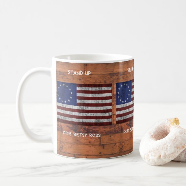 Betsy Ross Collection Coffee Mug (With Donut)