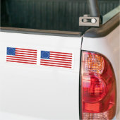 Betsy Ross Colonial Historical American Flag Bumper Sticker (On Truck)