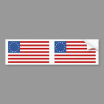 Betsy Ross Colonial Historical American Flag Bumper Sticker