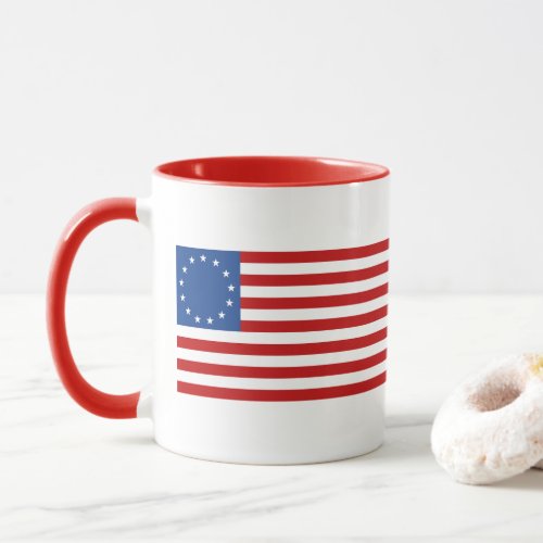 Betsy Ross Colonial Historical American Flag Mug