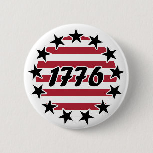 Betsy Ross Flag 13 Star American Flag 1776 Button