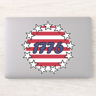 Betsy Ross Flag 13 Star American Flag 1776 Sticker
