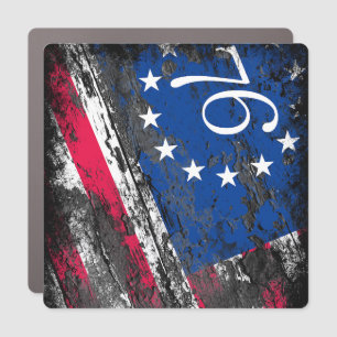 Betsy Ross Flag 1776 Patriotic 4th of July Car Magnet