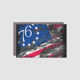 Betsy Ross Flag 1776 Patriotic 4th of July Car Magnet