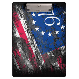 Betsy Ross Flag 1776 Patriotic 4th of July Clipboard