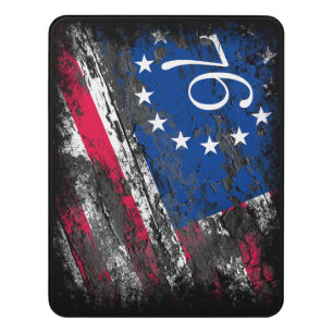 Betsy Ross Flag 1776 Patriotic 4th of July Door Sign