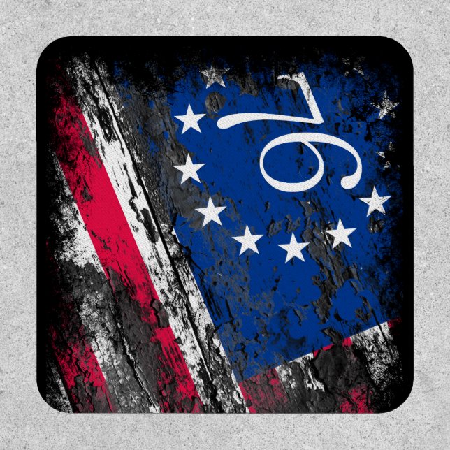 Betsy Ross Flag 1776 Patriotic 4th of July Patch (Front)