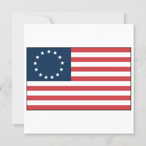 Betsy Ross Flag Invitation