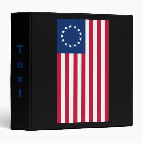 Betsy Ross Flag Most Popular American Design 3 Ring Binder