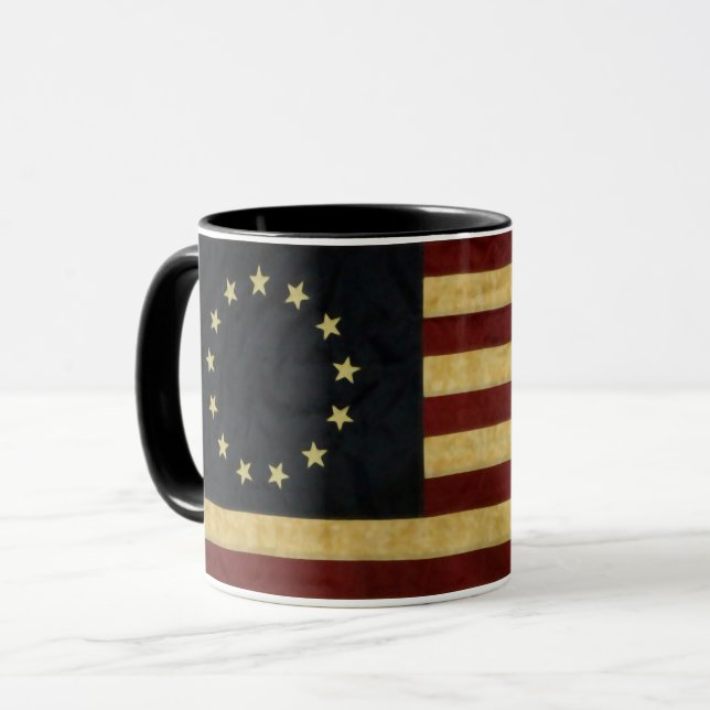 Betsy Ross Flag Mug (Front Left)