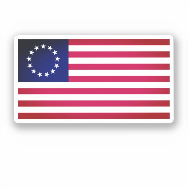Betsy Ross Flag Sticker (Front)