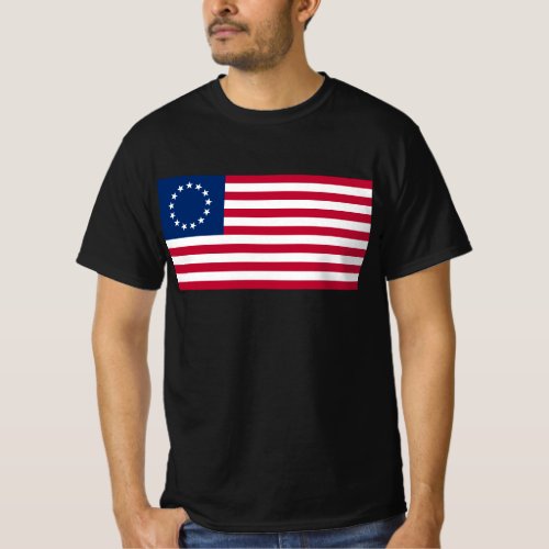 Betsy Ross Flag _ Vintage American Flag  T_Shirt