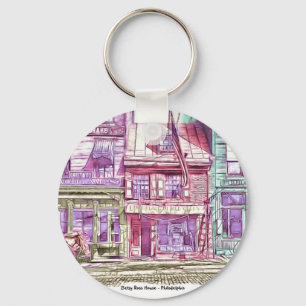 Betsy Ross House Philadelphia Keychain