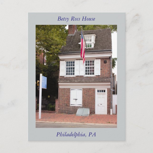 Betsy Ross House Postcard (Front)