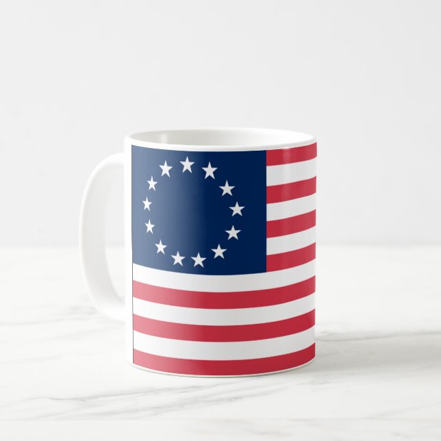 Betsy Ross Mug (Front Left)