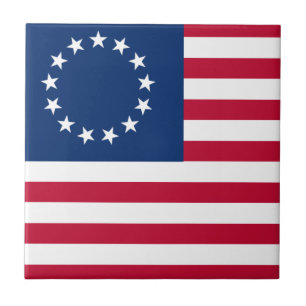Betsy Ross Old Glory American USA Flag Ceramic Tile