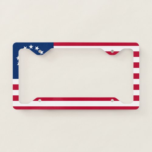 Betsy Ross Old Glory American USA Flag License Plate Frame